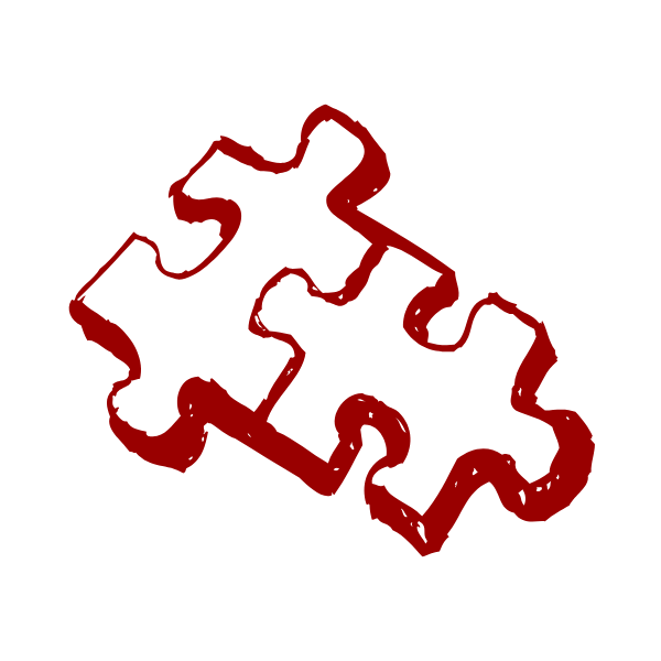 Illustratie van twee puzzelstukjes