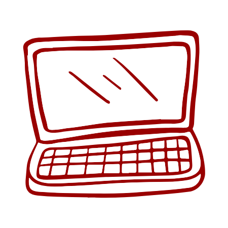 Illustratie van een laptop